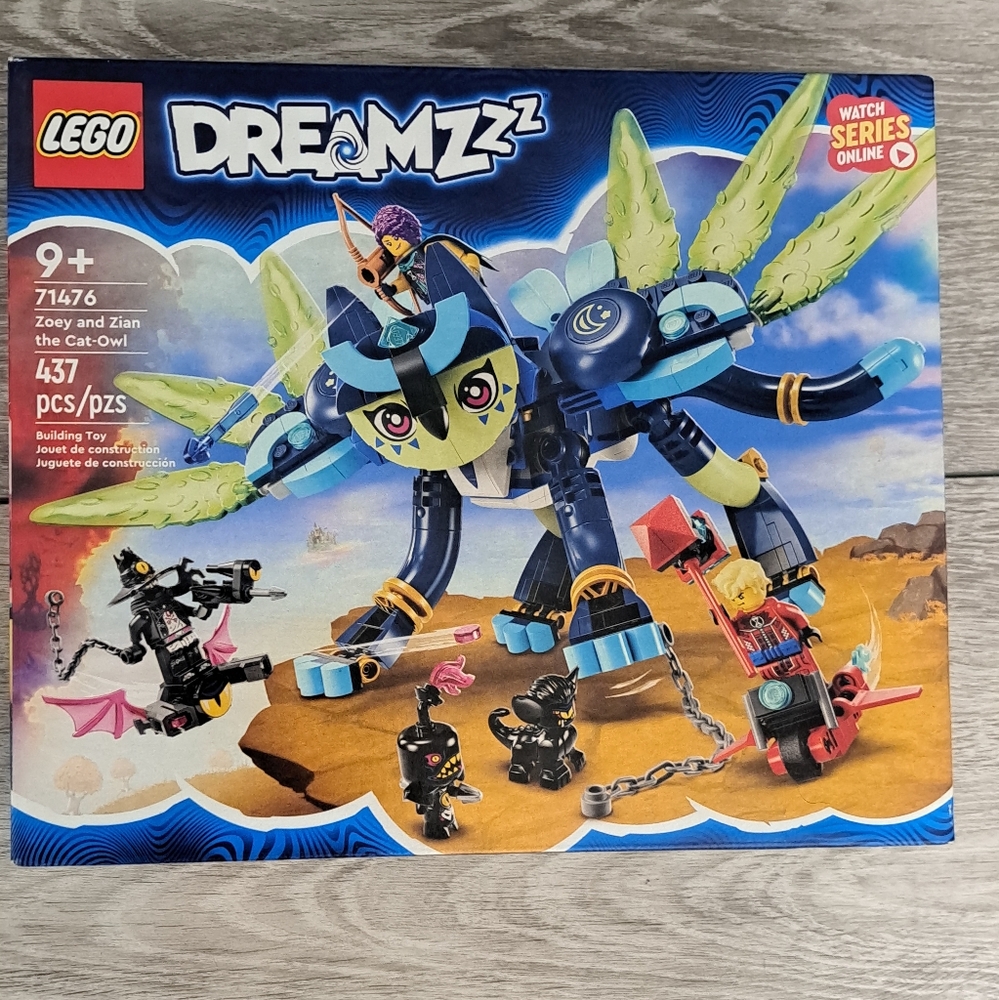 Brand New LEGO DREAMZzz 71476; Zoey and Zian the Cat-Owl Building Toy